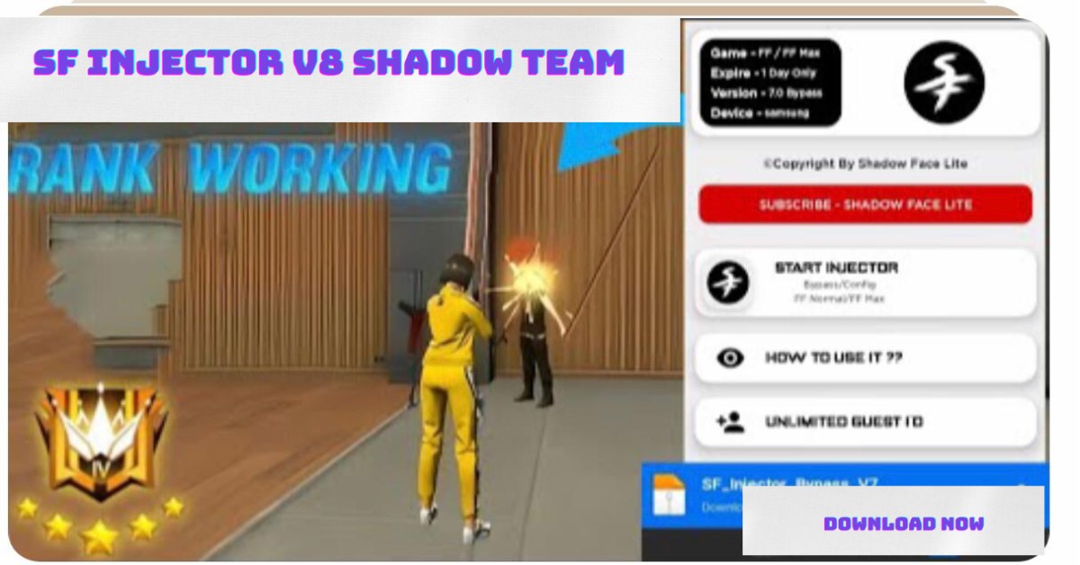 SF Injector V8 Shadow team injectorfreefirehackapp