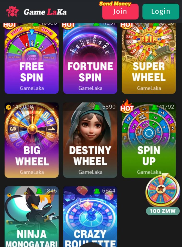 Variety of Games on Gamelaka App 2024