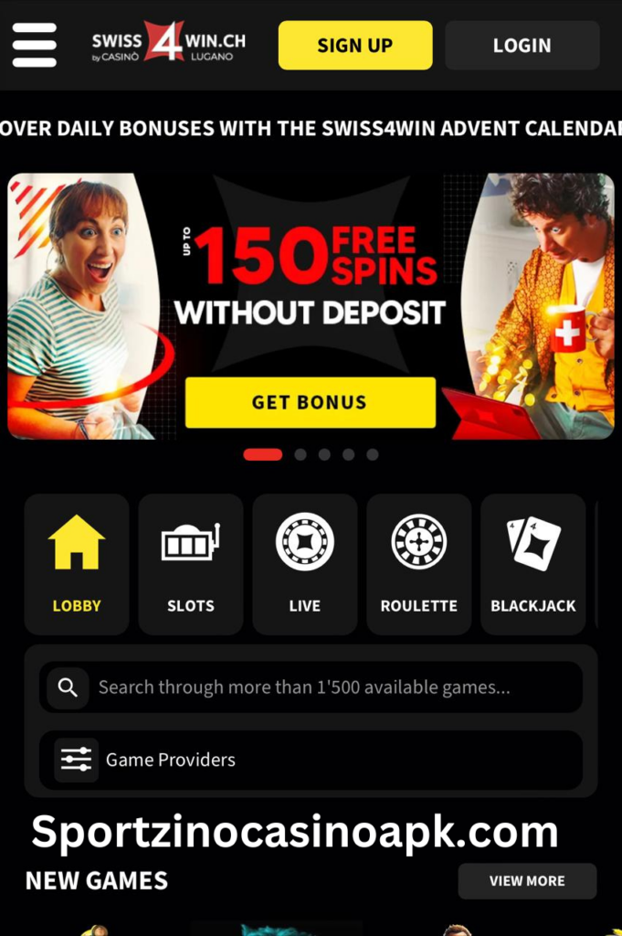 Swiss4win 150 free spins